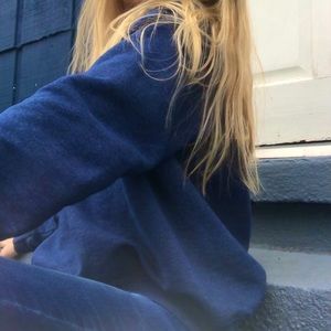 basic blue sweatshirt